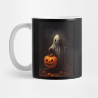 small scary and cute ghost Mug